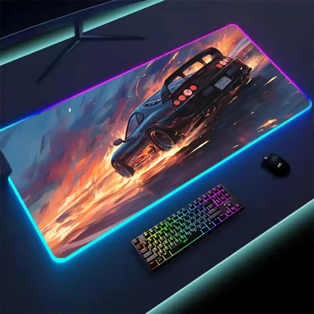 Tapis de souris XXL RGB CAR
